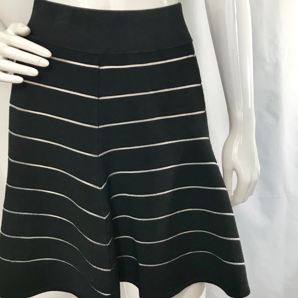 Torn by  Ronny Kobo black and white knit skirt.